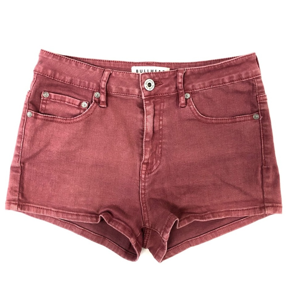 BULLHEAD Rust Colored High Rise Denim Shorts